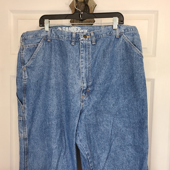 (873) Gander Mountain Men's Classic Relaxed Fit Straight leg Jeans, Size:44/32 - Picture 7 of 17